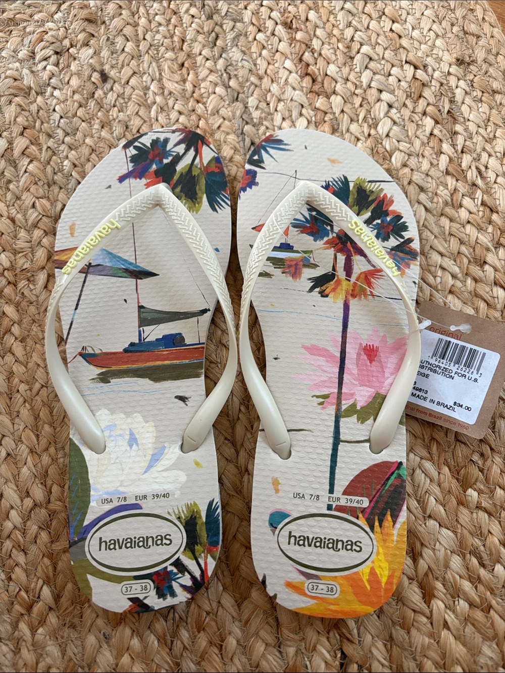 Havaianas summer bliss flip flops 7/8